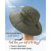 imageFURTALK Mens Bucket Sun Hat UPF 80 Wide Brim Hiking Fishing Beach Outdoor HatsGreen