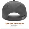 imageFURTALK Mens Structured Baseball Cap Adjustable Washed Cotton Golf Dad Hat Plain Classic Hats for MenBlackgraycamel