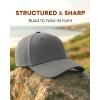 imageFURTALK Mens Structured Baseball Cap Adjustable Washed Cotton Golf Dad Hat Plain Classic Hats for MenBlackgreynavy