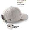 imageFURTALK Mens Structured Baseball Cap Adjustable Washed Cotton Golf Dad Hat Plain Classic Hats for MenBlackgreystone