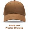 imageFURTALK Mens Structured Baseball Cap Adjustable Washed Cotton Golf Dad Hat Plain Classic Hats for MenBlacknavybrown