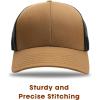 imageFURTALK Mens Trucker Hat Structured Mesh Baseball Cap Adjustable Classic Mens HatBlackgreybrown