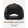 imageFURTALK Mens Trucker Hat Structured Mesh Baseball Cap Adjustable Classic Mens HatBlackgreybrown
