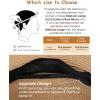 imageFURTALK Panama Hat Sun Hats for Women Men Wide Brim Fedora Straw Beach Hat UV UPF 80Blackbrown Ribbon