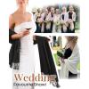 imageFURTALK Pashmina Shawls and Wraps for Evening Dress Womens Scarf Wedding Bride Bridesmaid Gifts Winter ScarvesBlack