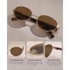 imageFURTALK Retro Oval Sunglasses Womens UV400 Protection Trendy Sun Glasses Sunnies Shades FT8219BrownTortoise