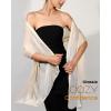imageFURTALK Shawls and Wraps for Evening Dresses Sparkly Soft Wedding Party Bridesmaid Scarves for WomenChampagne