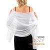 imageFURTALK Shawls and Wraps for Evening Dresses Sparkly Soft Wedding Party Bridesmaid Scarves for WomenWhite