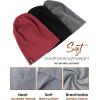 imageFURTALK Slouchy Beanie for Men Women Breathable Cotton Summer Beanie Unisex Running Sleeping Skull Caps Chemo HeadwearBlackdrak Greyburgundy