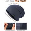 imageFURTALK Slouchy Beanie for Men Women Soft Knit Stretchy Skull Cap Stylish ampamp WarmNavy
