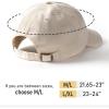 imageFURTALK Smile Face Baseball Cap for Women Men Adjustable Unstructured Washed Low Profile Baseball HatBeige