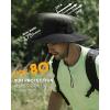 imageFURTALK Sun Hats for Men Fishing Hat UPF 80 Foldable Wide Brim Outdoor Hiking Beach Summer HatsBlack