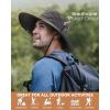 imageFURTALK Sun Hats for Men Fishing Hat UPF 80 Foldable Wide Brim Outdoor Hiking Beach Summer HatsDark Grey