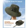 imageFURTALK Sun Hats for Men Fishing Hat UPF 80 Foldable Wide Brim Outdoor Hiking Beach Summer HatsGreen