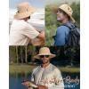 imageFURTALK Sun Hats for Men Fishing Hat UPF 80 Foldable Wide Brim Outdoor Hiking Beach Summer HatsKhaki