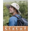 imageFURTALK Sun Hats for Men Fishing Hat UPF 80 Foldable Wide Brim Outdoor Hiking Beach Summer HatsLight Grey