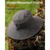 imageFURTALK Sun Hats for Men Women Fishing Hat UPF 80 Breathable Wide Brim Hiking Summer UV Protection Bucket HatsDark Grey