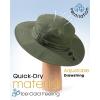 imageFURTALK Sun Hats for Men Women Packable Wide Brim Summer UV Protective Bucket Hat UPF 50 Hat for Fishing HikingArmy Green