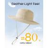 imageFURTALK Sun Hats for Men Women Packable Wide Brim Summer UV Protective Bucket Hat UPF 50 Hat for Fishing HikingKhaki