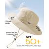 imageFURTALK Sun Hats for Men Women Packable Wide Brim Summer UV Protective Bucket Hat UPF 50 Hat for Fishing HikingKhaki
