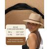 imageFURTALK Sun Hats for Women Summer Wide Brim UV UPF 80 Panama Fedora Foldable Packable Straw Beach HatBlack