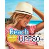 imageFURTALK Sun Hats for Women Summer Wide Brim UV UPF 80 Panama Fedora Foldable Packable Straw Beach HatIvory