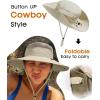 imageFURTALK Sun Hats for Women with Ponytail Hole Beach Hiking Summer Wide Brim Outdoor UV Protection Packable Bucket Safari HatGreen