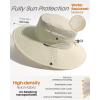 imageFURTALK Sun Hats for Women with Ponytail Hole Beach Hiking Summer Wide Brim Outdoor UV Protection Packable Bucket Safari HatGreen