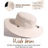 imageFURTALK Sun Hats for Women with Ponytail Hole Men Beach Hiking UPF 80 Foldable Hiking Summer UV Protection Bucket HatsBeige