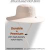 imageFURTALK Sun Hats for Women with Ponytail Hole Men Beach Hiking UPF 80 Foldable Hiking Summer UV Protection Bucket HatsBeige