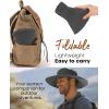 imageFURTALK Sun Hats for Women with Ponytail Hole Men Beach Hiking UPF 80 Foldable Hiking Summer UV Protection Bucket HatsDark Grey