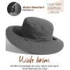 imageFURTALK Sun Hats for Women with Ponytail Hole Men Beach Hiking UPF 80 Foldable Hiking Summer UV Protection Bucket HatsDark Grey