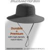imageFURTALK Sun Hats for Women with Ponytail Hole Men Beach Hiking UPF 80 Foldable Hiking Summer UV Protection Bucket HatsDark Grey