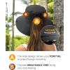 imageFURTALK Sun Hats for Women with Ponytail Hole Wide Brim Beach Bucket Hat UPF 50 Fishing Hiking Outdoor HatsBlack