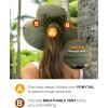 imageFURTALK Sun Hats for Women with Ponytail Hole Wide Brim Beach Bucket Hat UPF 50 Fishing Hiking Outdoor HatsGreen