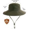 imageFURTALK Sun Hats for Women with Ponytail Hole Wide Brim Beach Bucket Hat UPF 50 Fishing Hiking Outdoor HatsGreen