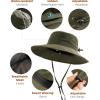 imageFURTALK Sun Hats for Women with Ponytail Hole Wide Brim Beach Bucket Hat UPF 50 Fishing Hiking Outdoor HatsGreen