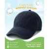 imageFURTALK Toddler Baseball Hat Kids Boys Girls Adjustable Washed Cotton Baseball Cap with PonytailGreynavy