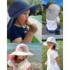 imageFURTALK Toddler Kids Sun Hat UPF 50 Sun Protective Bucket Hat for Baby Summer Beach HatsGreennavy
