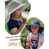 imageFURTALK Toddler Kids Sun Hat UPF 50 Sun Protective Bucket Hat for Baby Summer Beach HatsGreynavy