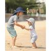 imageFURTALK Toddler Kids Sun Hat UPF 50 Sun Protective Bucket Hat for Baby Summer Beach HatsGreynavy