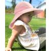 imageFURTALK Toddler Kids Sun Hat UPF 50 Sun Protective Bucket Hat for Baby Summer Beach HatsWhitepink