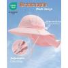 imageFURTALK Toddler Kids Sun Hat UPF 50 Sun Protective Bucket Hat for Baby Summer Beach HatsWhitepink
