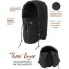 imageFURTALK Unisex Balaclava WindResistant Winter Face Mask Cold Weather Gear Fleece Lined Ski Men Women Warm Cover Scarf HatBlack