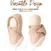 imageFURTALK Unisex Balaclava WindResistant Winter Face Mask Cold Weather Gear Fleece Lined Ski Men Women Warm Cover Scarf HatKhaki