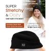 imageFURTALK Unisex Beanie for Women Men Knit Cuffed Winter Hats Soft Warm Cute Ski Skull CapsBlack