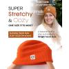 imageFURTALK Unisex Beanie for Women Men Knit Cuffed Winter Hats Soft Warm Cute Ski Skull CapsOrange