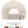 imageFURTALK Unisex Vintage Washed Unstructured Baseball Cap Washed Cotton Adjustable Dad HatBeige