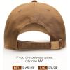 imageFURTALK Unisex Vintage Washed Unstructured Baseball Cap Washed Cotton Adjustable Dad HatBrown