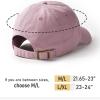 imageFURTALK Unisex Vintage Washed Unstructured Baseball Cap Washed Cotton Adjustable Dad HatPink